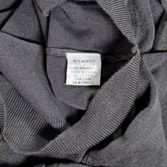 Modcloth Charcoal 3/4 Sleeve Sweater - Picture 7 of 8